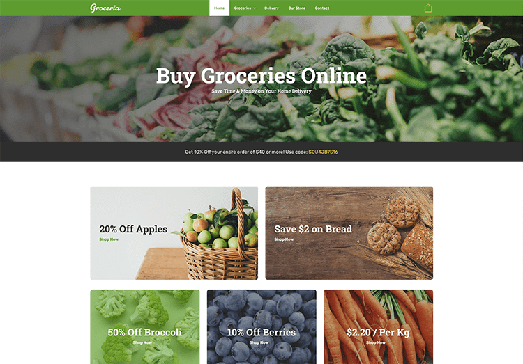 Site Builder - Groceries