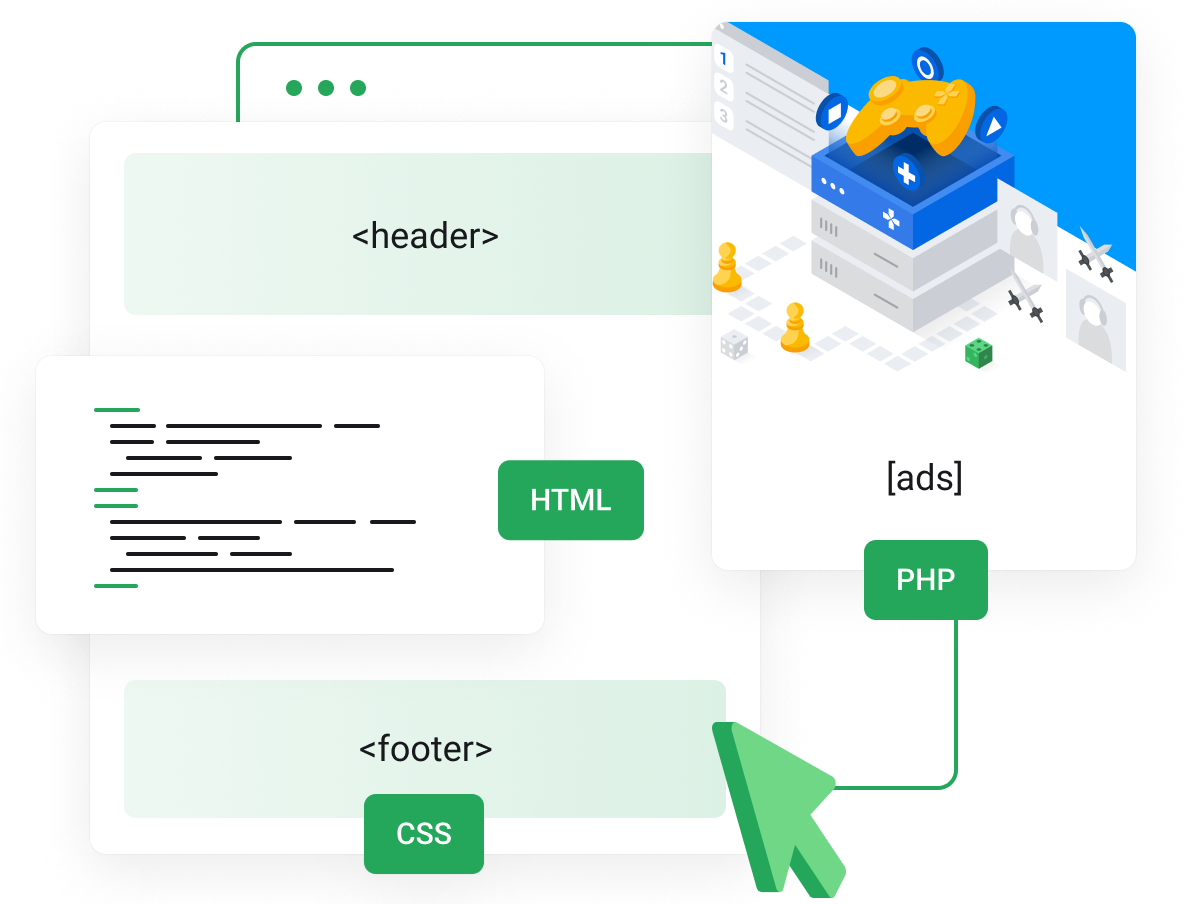 WordPress Hosting - Easy custom code snippets