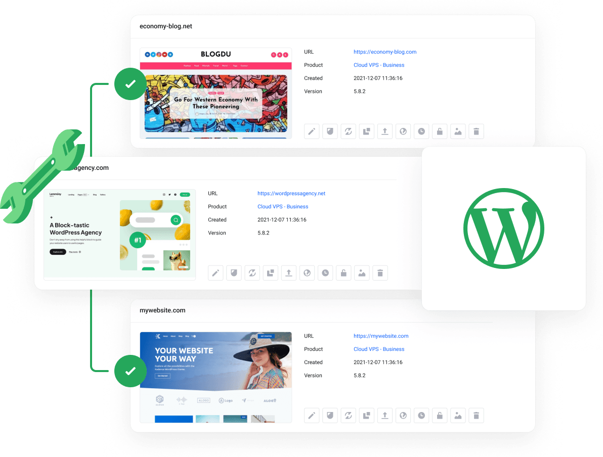 WordPress Hosting - All-in-one WordPress dashboard